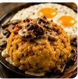 Bolón de queso con queso chicloso