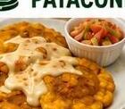 Patacones crujientes con queso chicloso